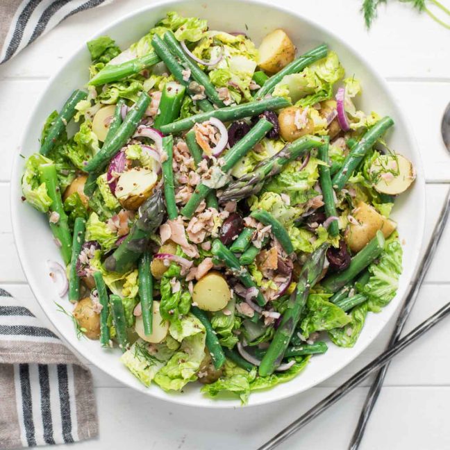 Warm Smoked Salmon Niçoise Salad