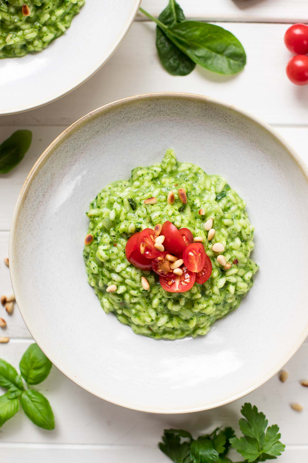 Spinach Risotto with Fresh Herbs