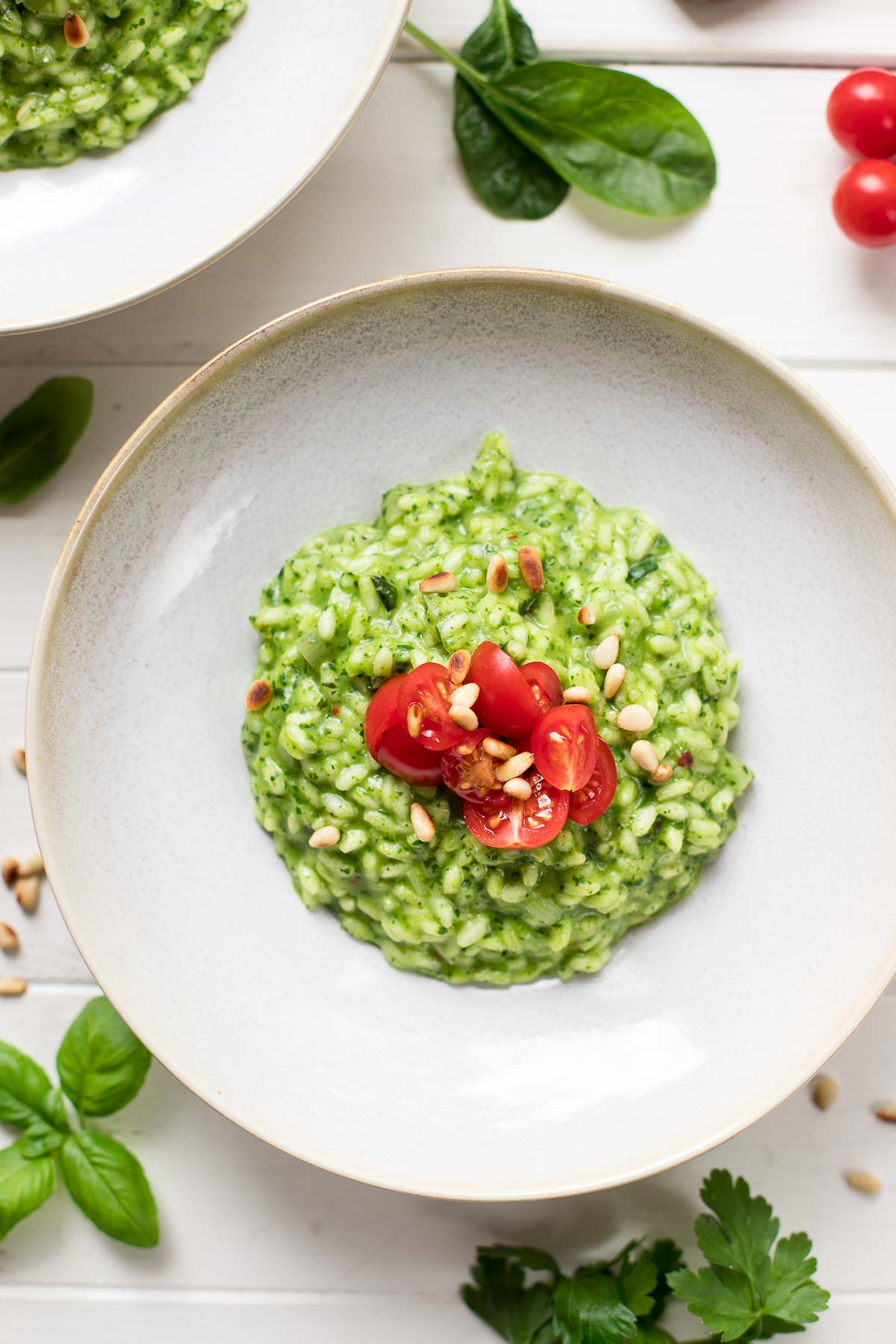 Spinat-Risotto mit frischen Kräutern Rezept | Elle Republic