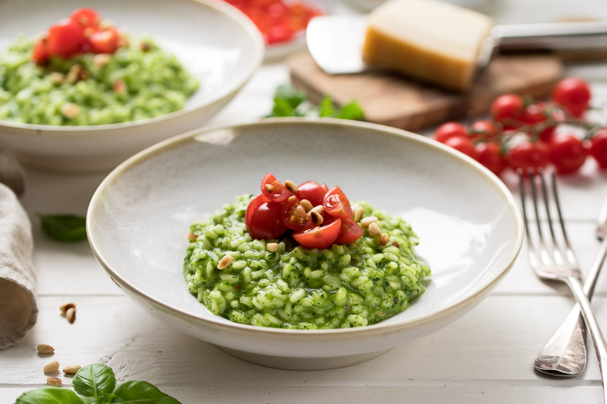 Spinat-Risotto mit frischen Kräutern Rezept | Elle Republic