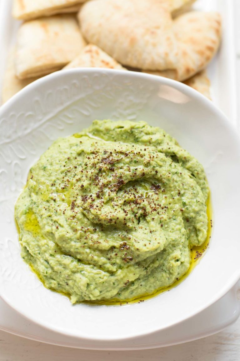 Grüner Hummus - Dicke Bohnen Dip