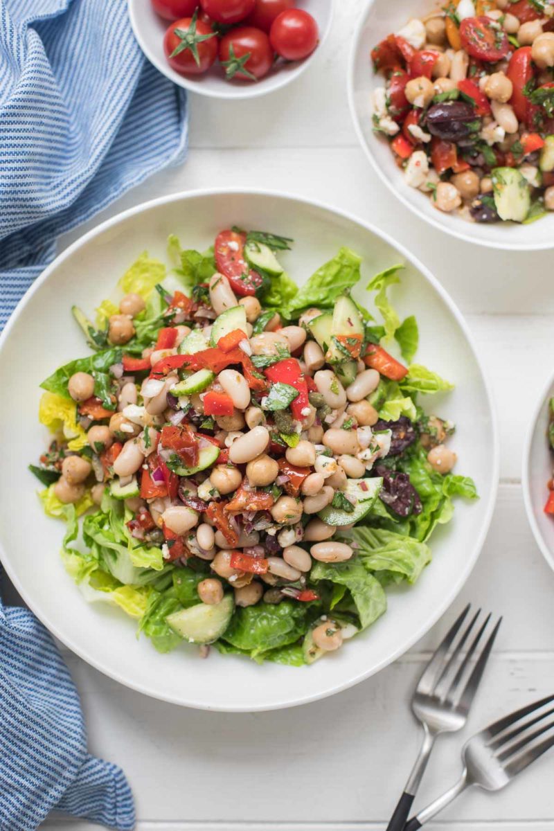 Mediterraner Bohnensalat | Rezept | einfach &amp; schnell | Elle Republic