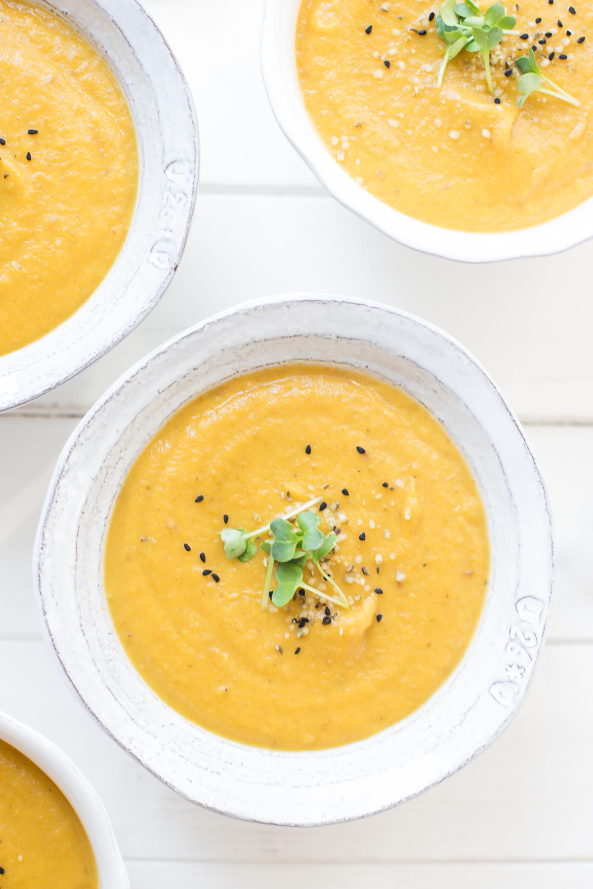Roasted Carrot Soup with Coconut Milk