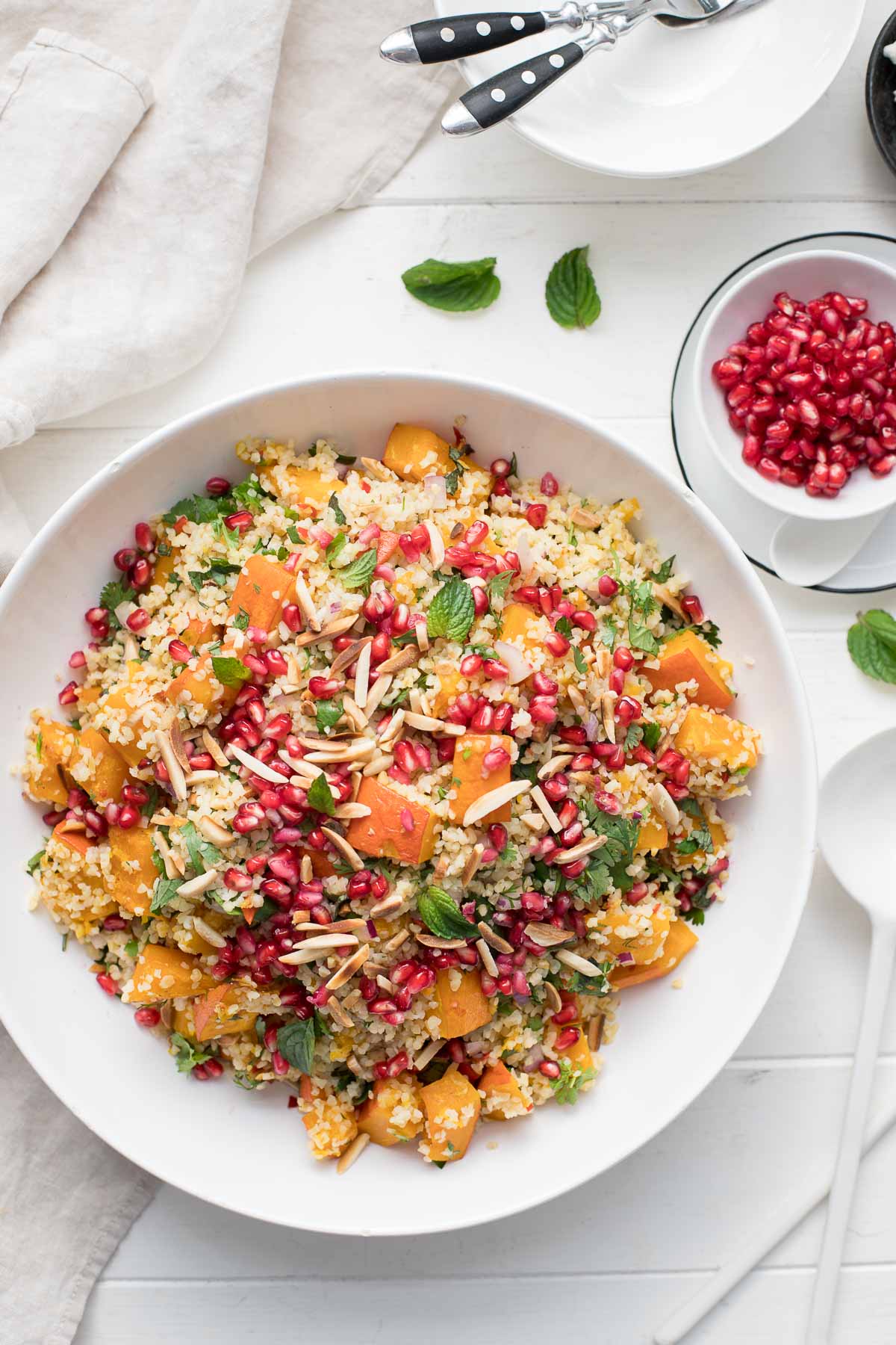 Kurbis Im Ofen Gerostet Mit Bulgur Salat Rezept Elle Republic