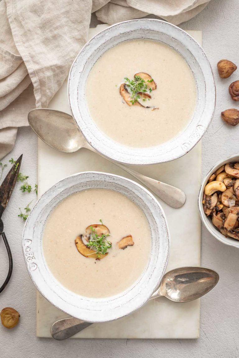 Maronensuppe Rezept als Vorspeise im Weihnachtsmenü