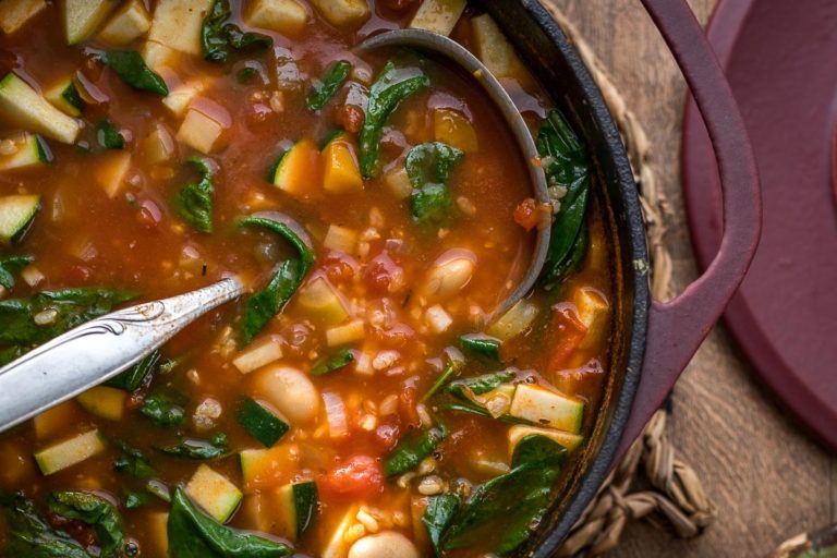 Minestrone Soup with Rice and White Beans | Recipe | Elle Republic