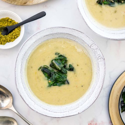 Weiße Bohnensuppe mit Mangold | Rezept | Elle Republic