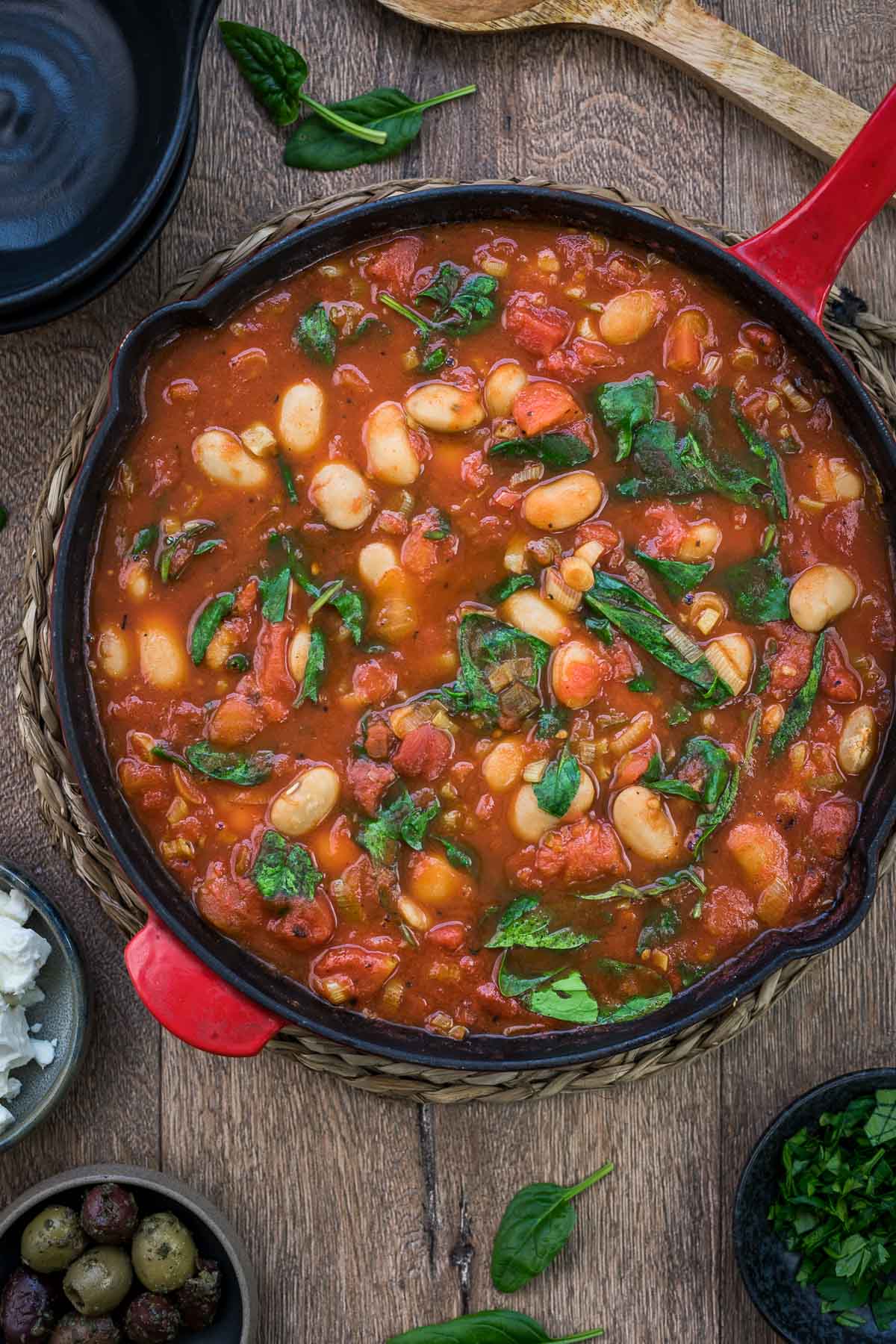 Gebackene weiße Bohnen in Tomatensoße, Gigantes Plaki Rezept