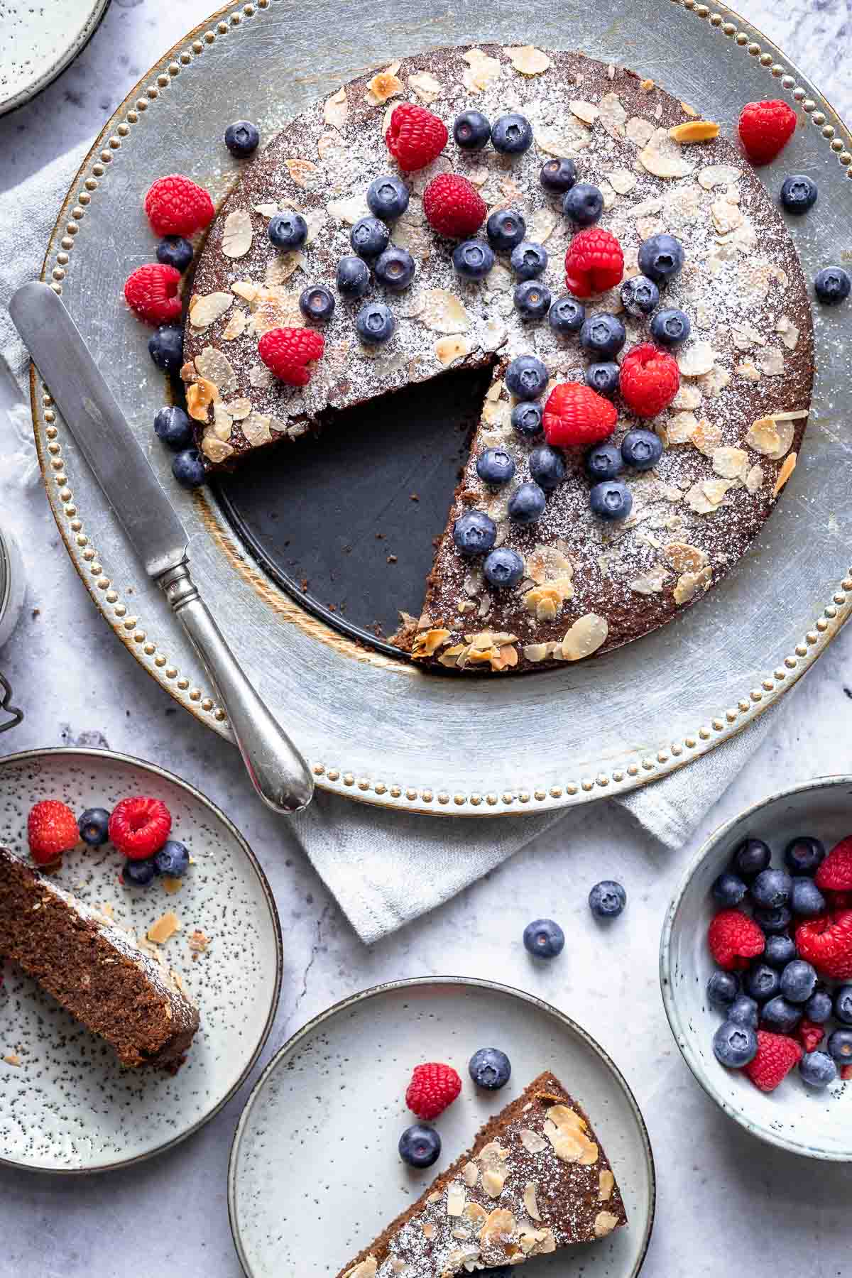 Schoko-Mandel-Kuchen (glutenfrei) | Rezept | Elle Republic