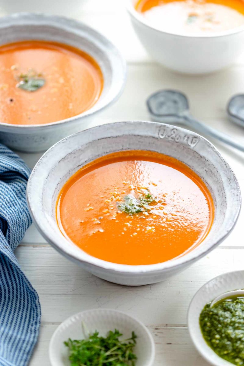 Tomatensuppe - leicht cremig, fruchtig und einfach zu machen