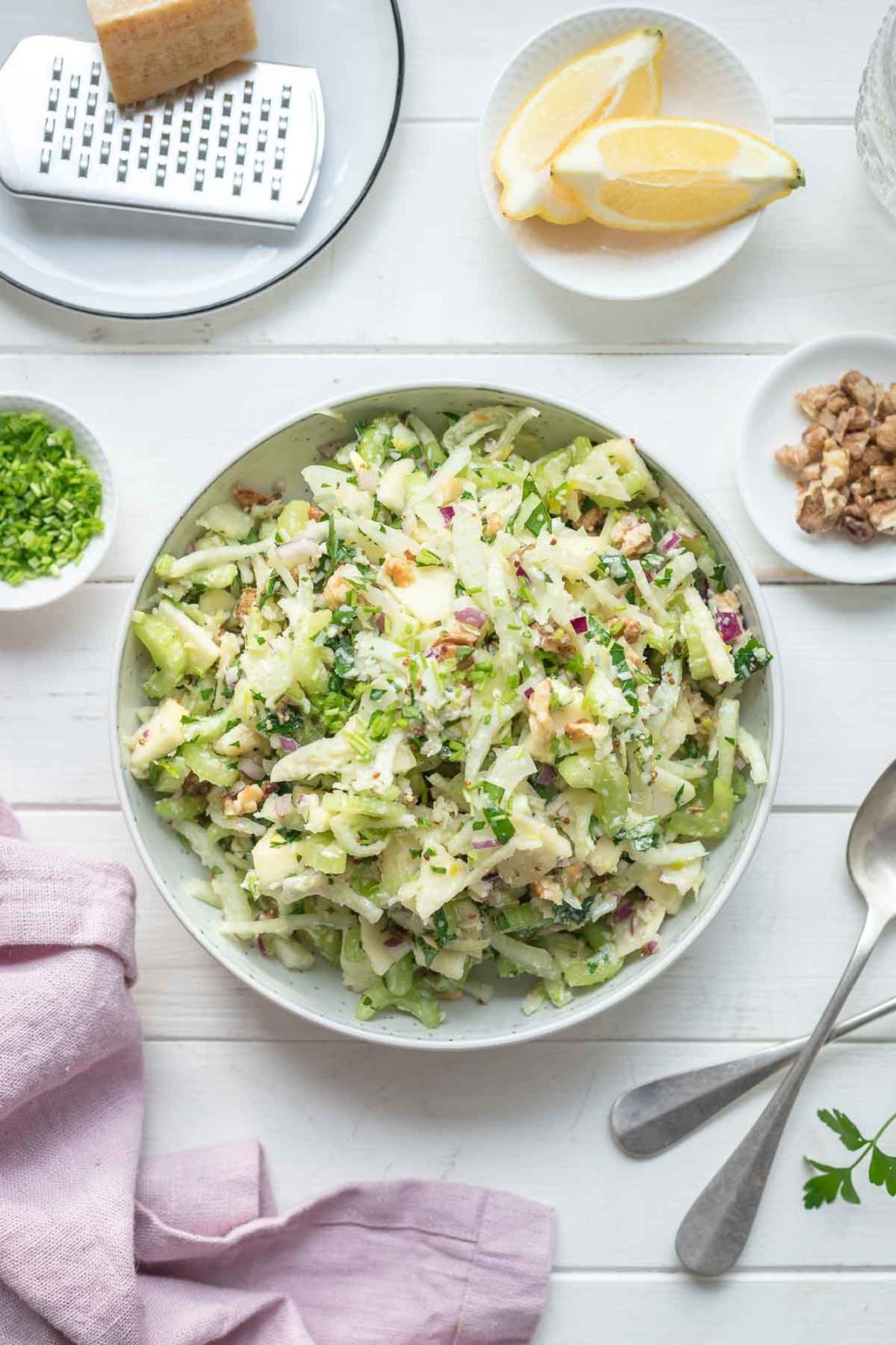 Sellerie Salat mit Apfel und Fenchel | Rezept | Elle Republic