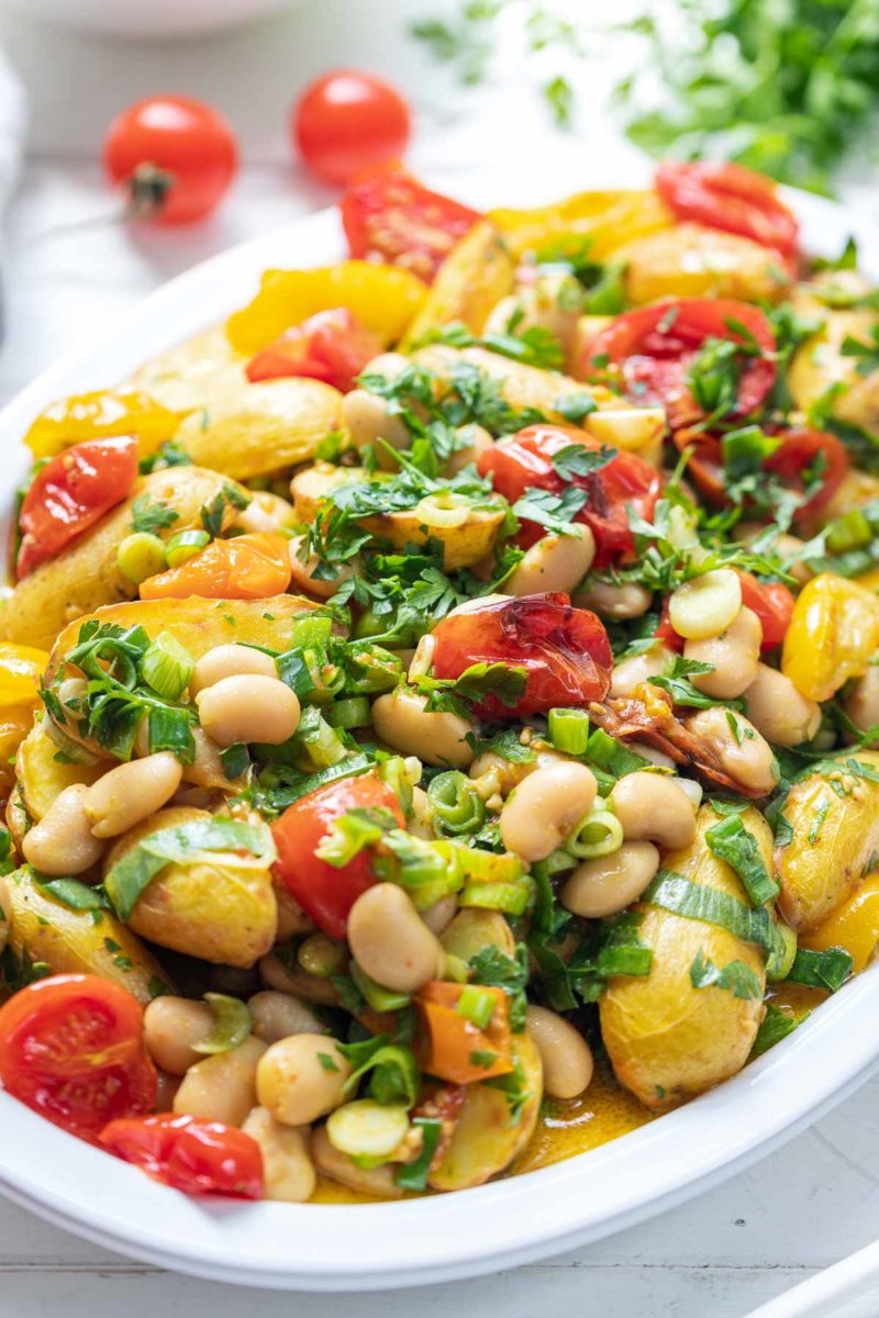 Roasted Tomato and Potato Salad Recipe Elle Republic