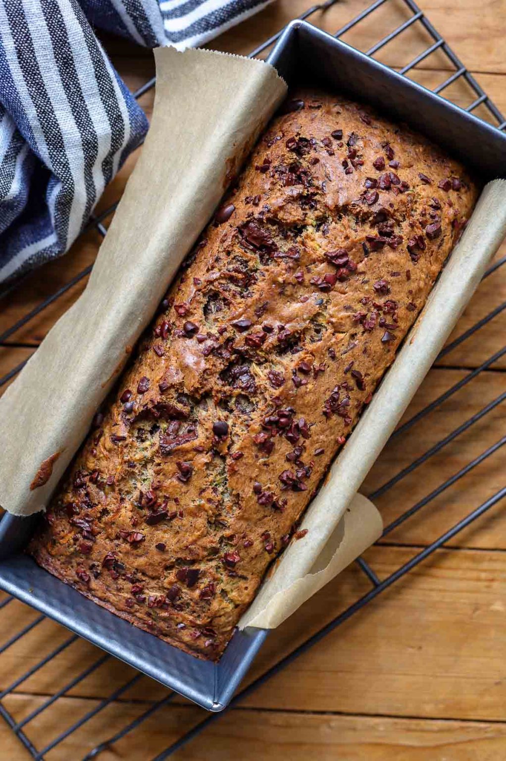 Zucchinikuchen mit Frischkäse