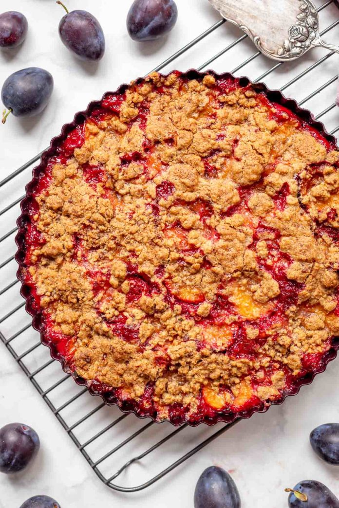 Buttermilch Zwetschgenkuchen mit Streusel Rezept