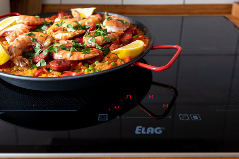 Paella mit Garnelen und Chorizo Rezept Elle Republic