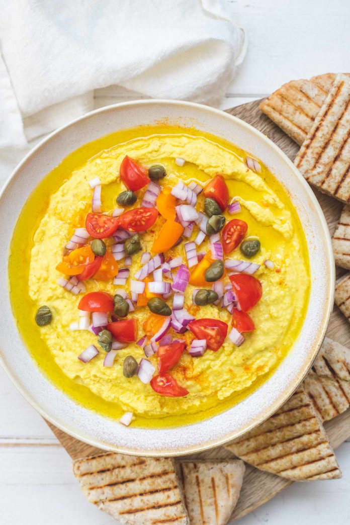 Greek Fava Dip with Chana Dal & Turmeric Recipe Elle Republic