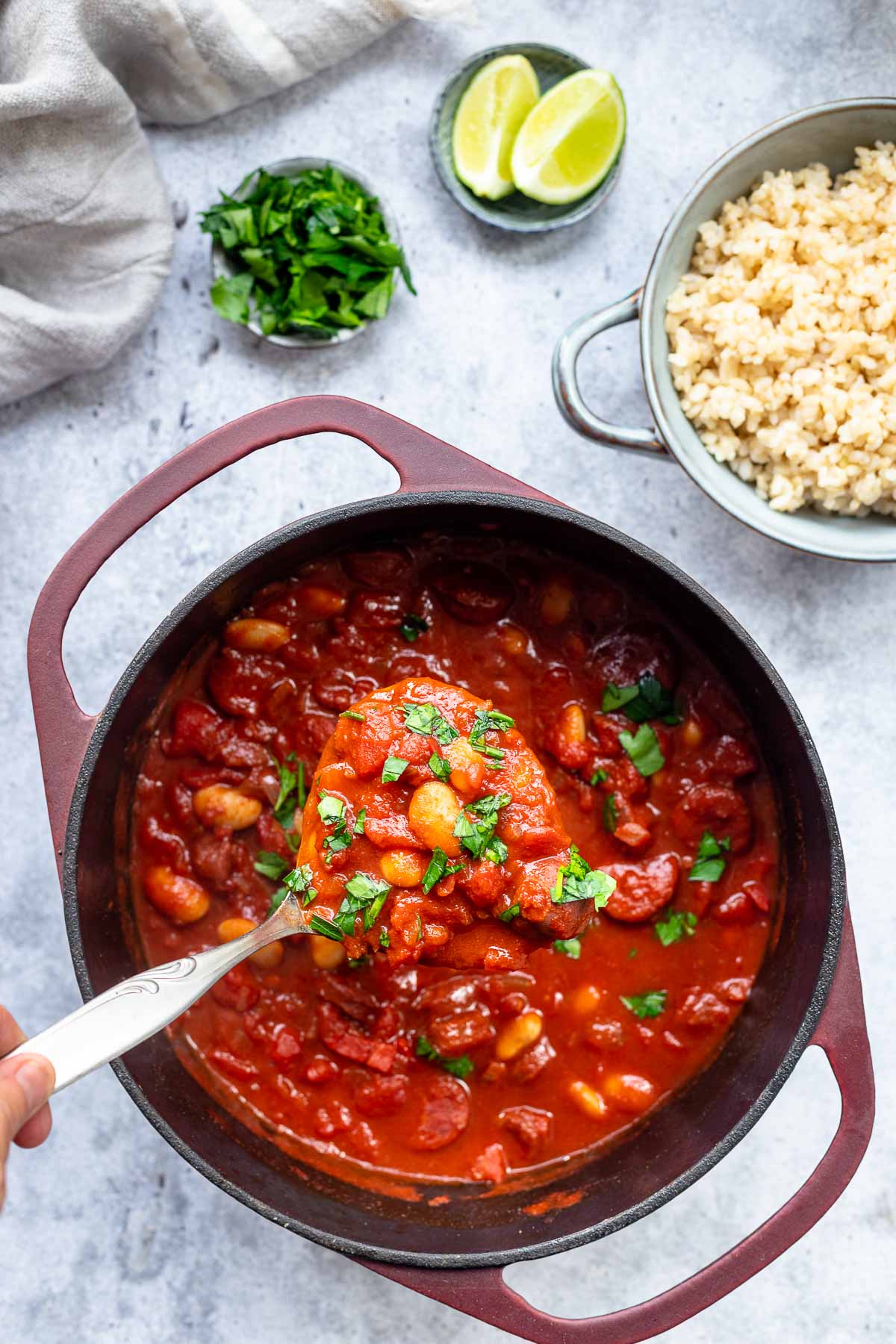 Spanischer Eintopf mit Chorizo & weißen Bohnen