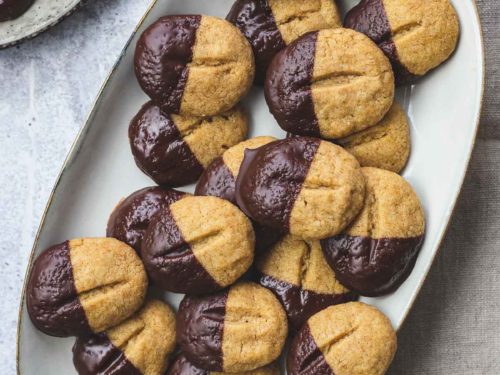 Cappuccino Shortbread Kekse Mit Dunkler Schokolade Elle Republic