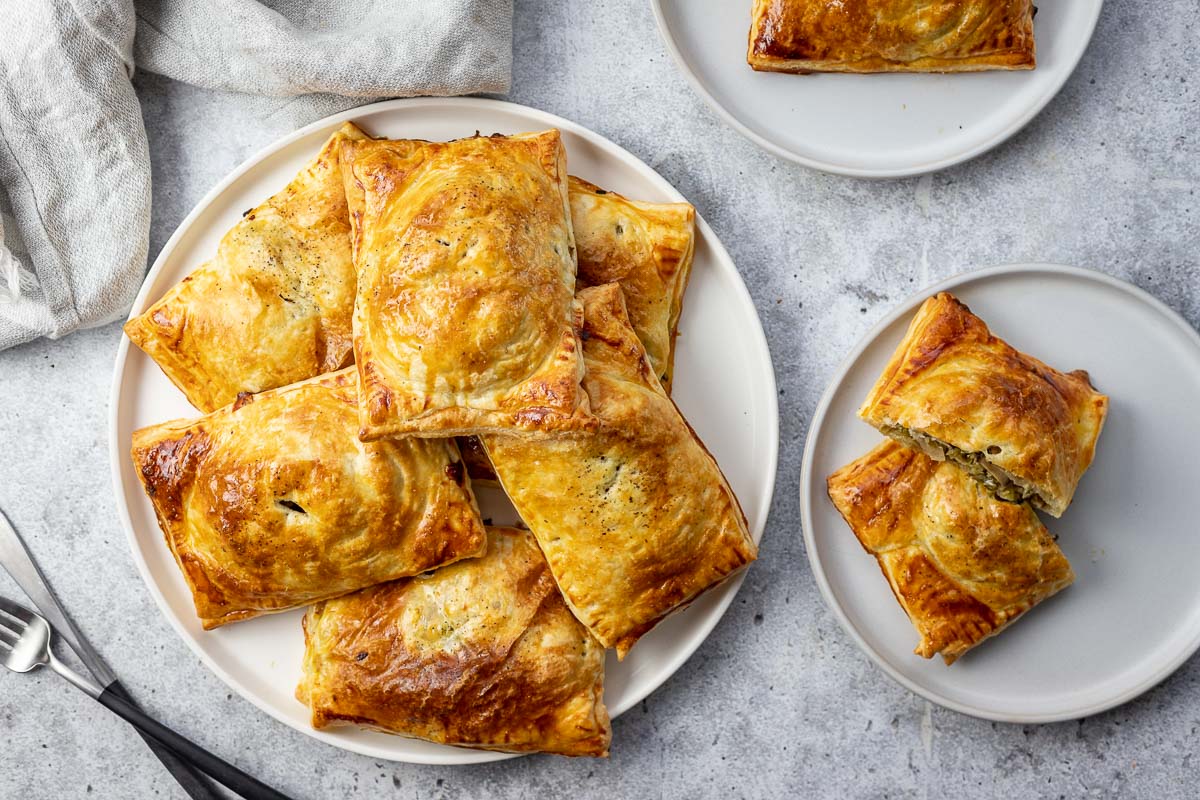 Puff Pastry Hand Pies with Mushrooms & Savoy Cabbage