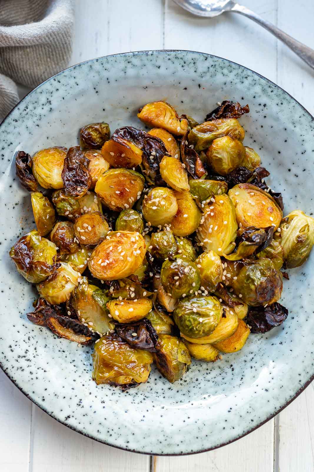 Maple Sriracha Brussels Sprouts