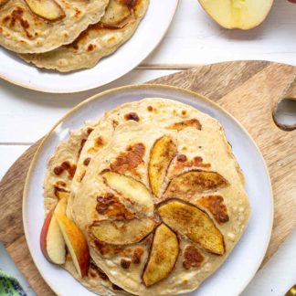 Apfel-Pfannkuchen Rezept mit Tischgrill von ELAG LeMax