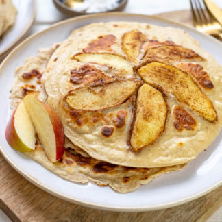 Apfel-Pfannkuchen Rezept mit Tischgrill von ELAG LeMax