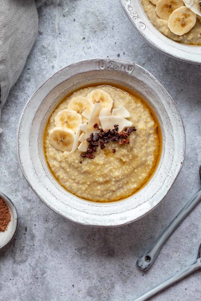 Millet Porridge with Banana and Coconut Milk Recipe Elle Republic