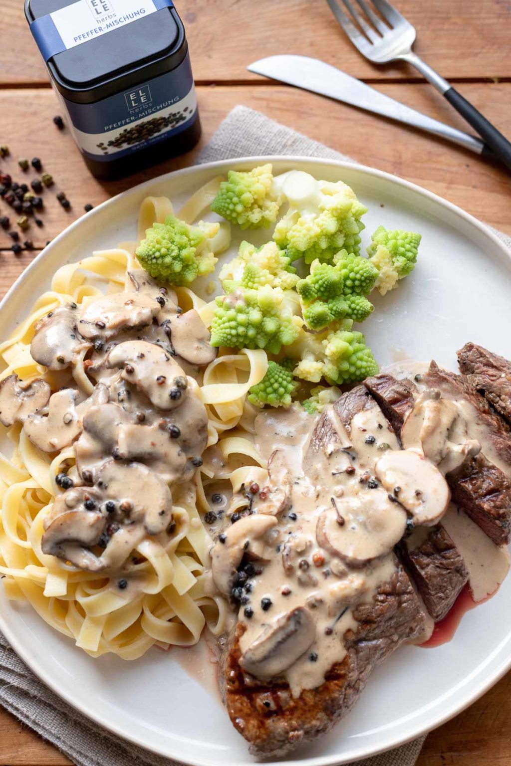 Creamy Mushroom Pepper Sauce Recipe Elle Republic