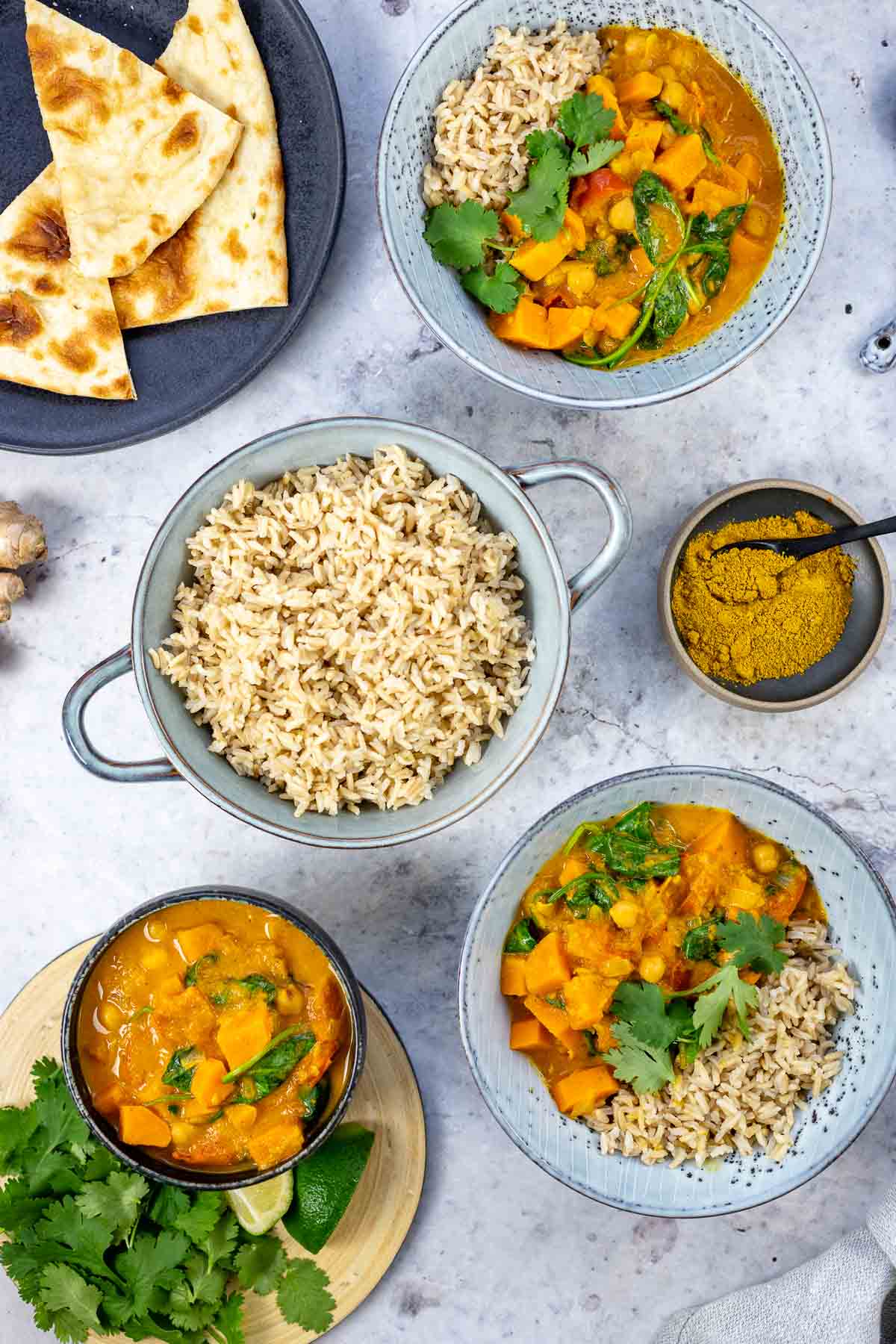 Sweet Potato Curry with Chickpeas