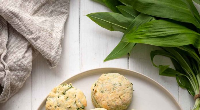 Buttermilch Biscuits mit Bärlauch 