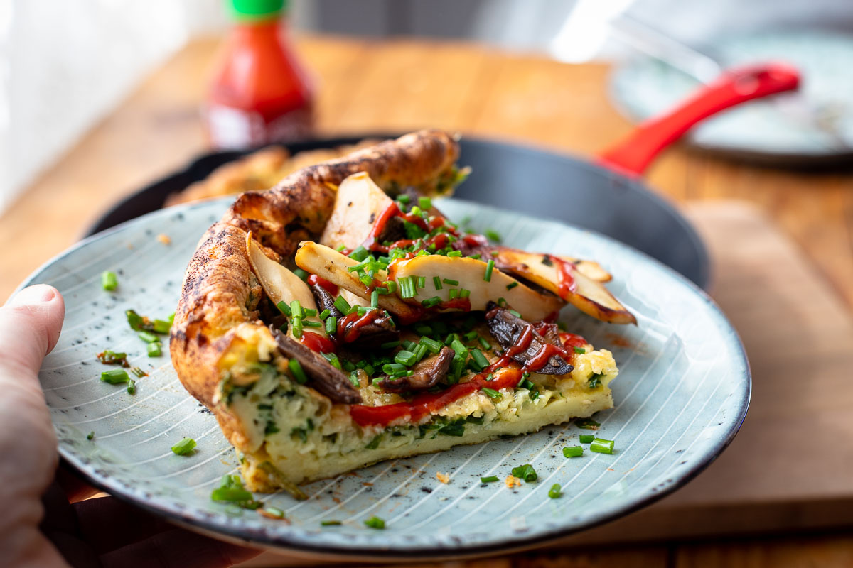 Dutch Baby with Parmesan and Wild Garlic