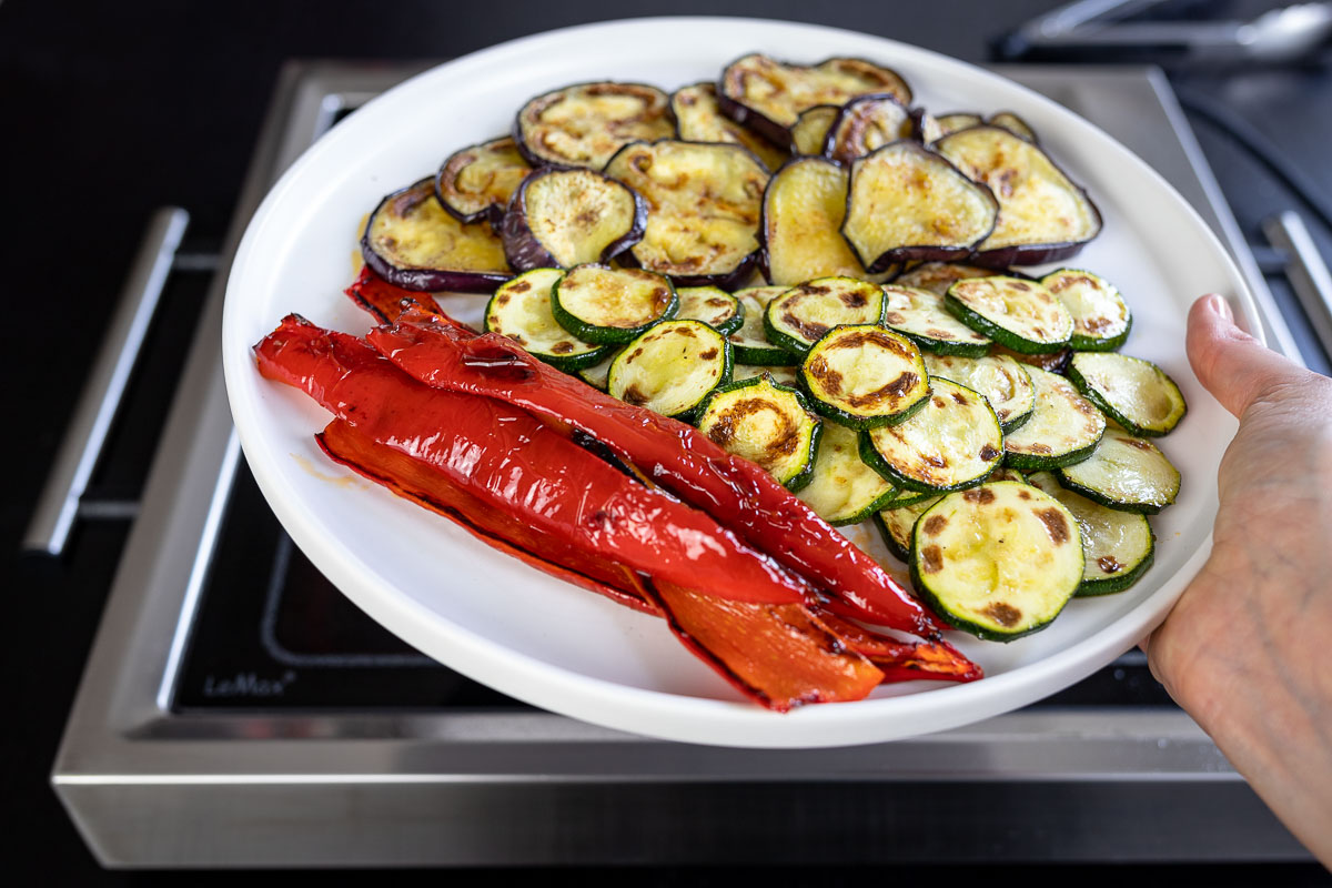 LeMax with grilled vegetables for grilled vegetables sandwich
