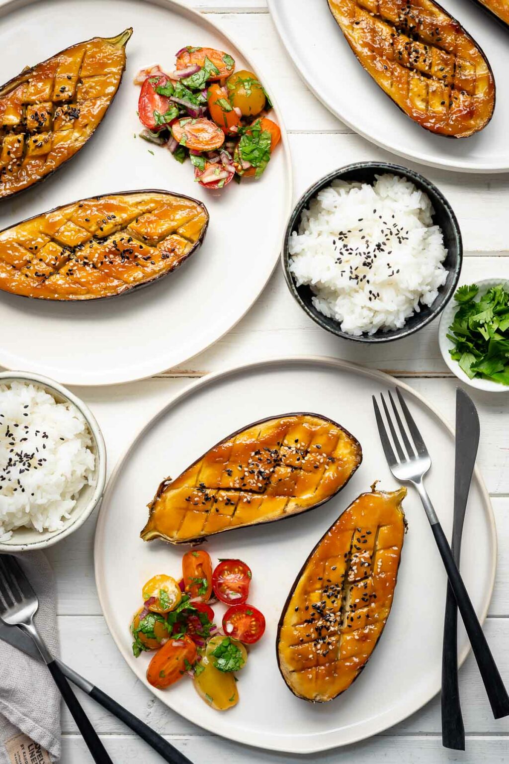 Japanische MisoAuberginen (Nasu Dengaku) Rezept Elle Republic