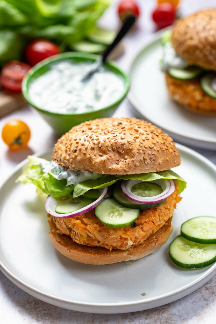 Vegetarische Süßkartoffel-Burger von LeMax Grill