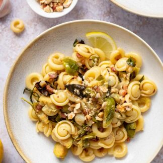 Pasta mit Rosenkohl und Speck Rezept