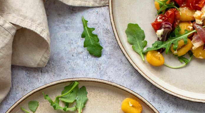 Ofen Gnocchi mit Tomaten und Feta