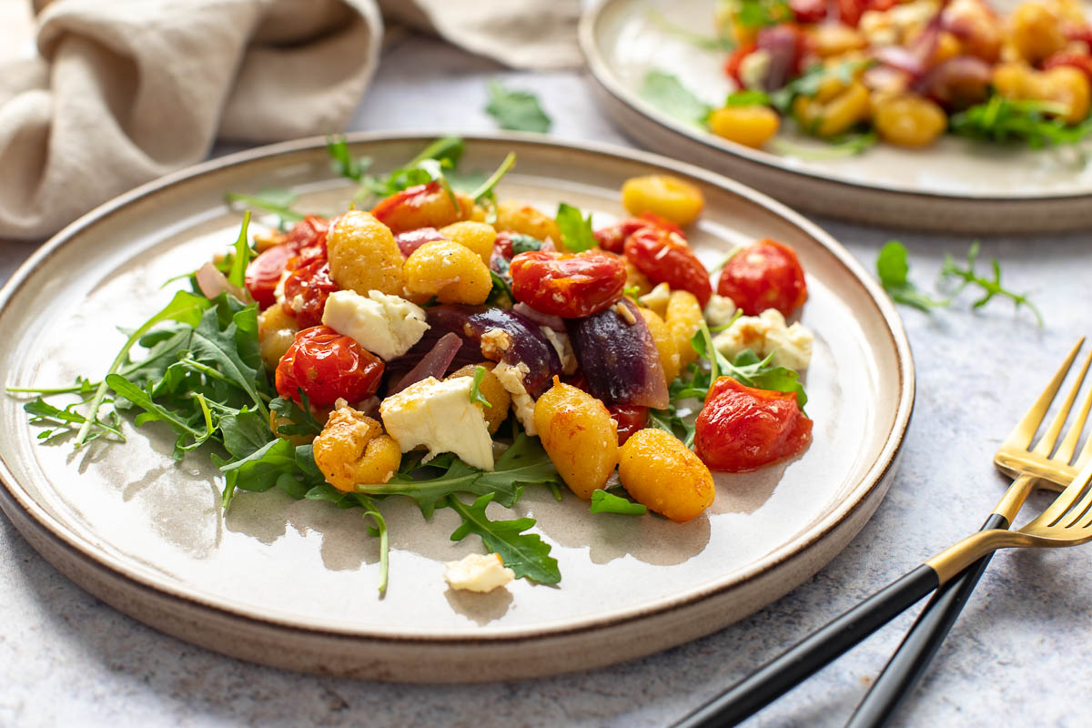 Oven-Baked Gnocchi with Tomatoes and Feta