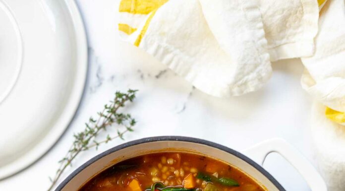 Graupensuppe mit Gemüse