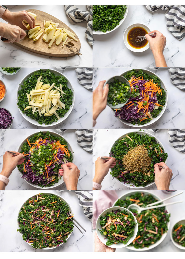Massaged Kale Salad Step-by-Step preparation