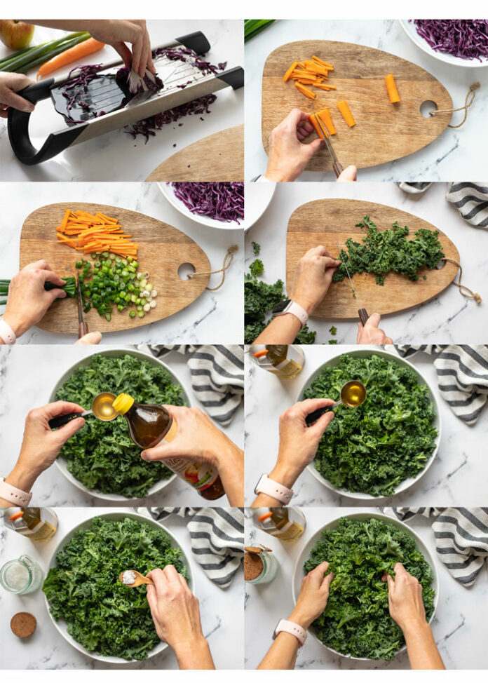 Massierter Grünkohl-Salat | Winterlicher Rohkostsalat | Elle Republic