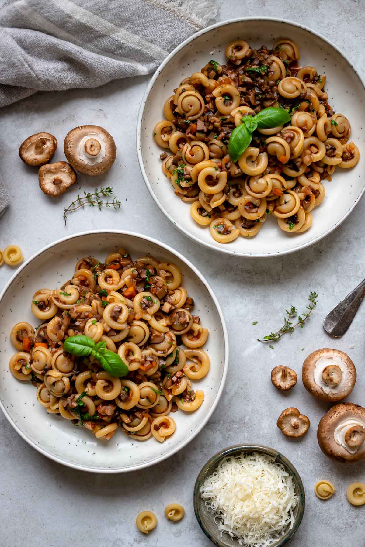 Mushroom pasta ragú