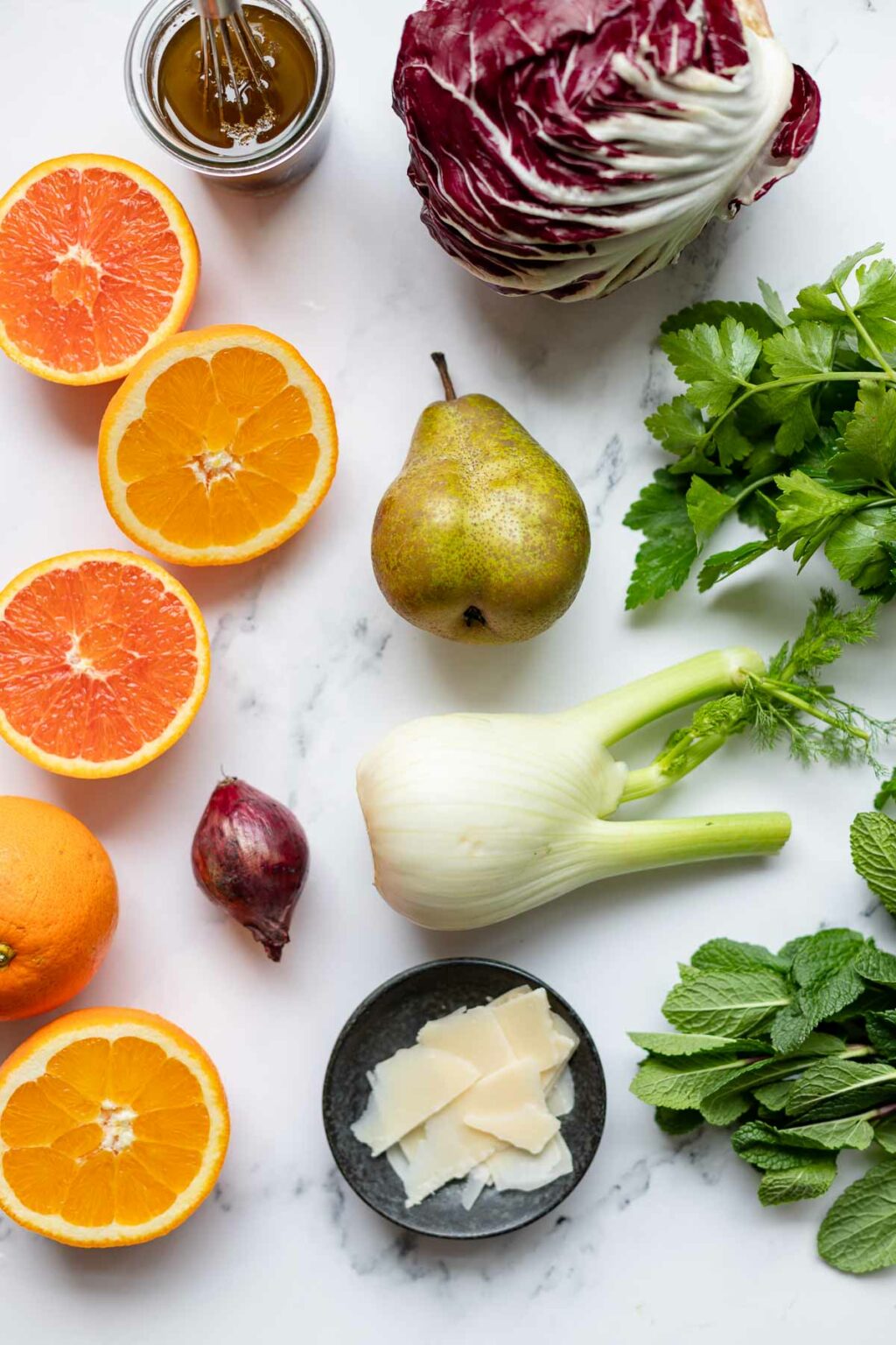Radicchio-Fenchel-Salat mit Orangen &amp; Birne | Rezept | Elle Republic