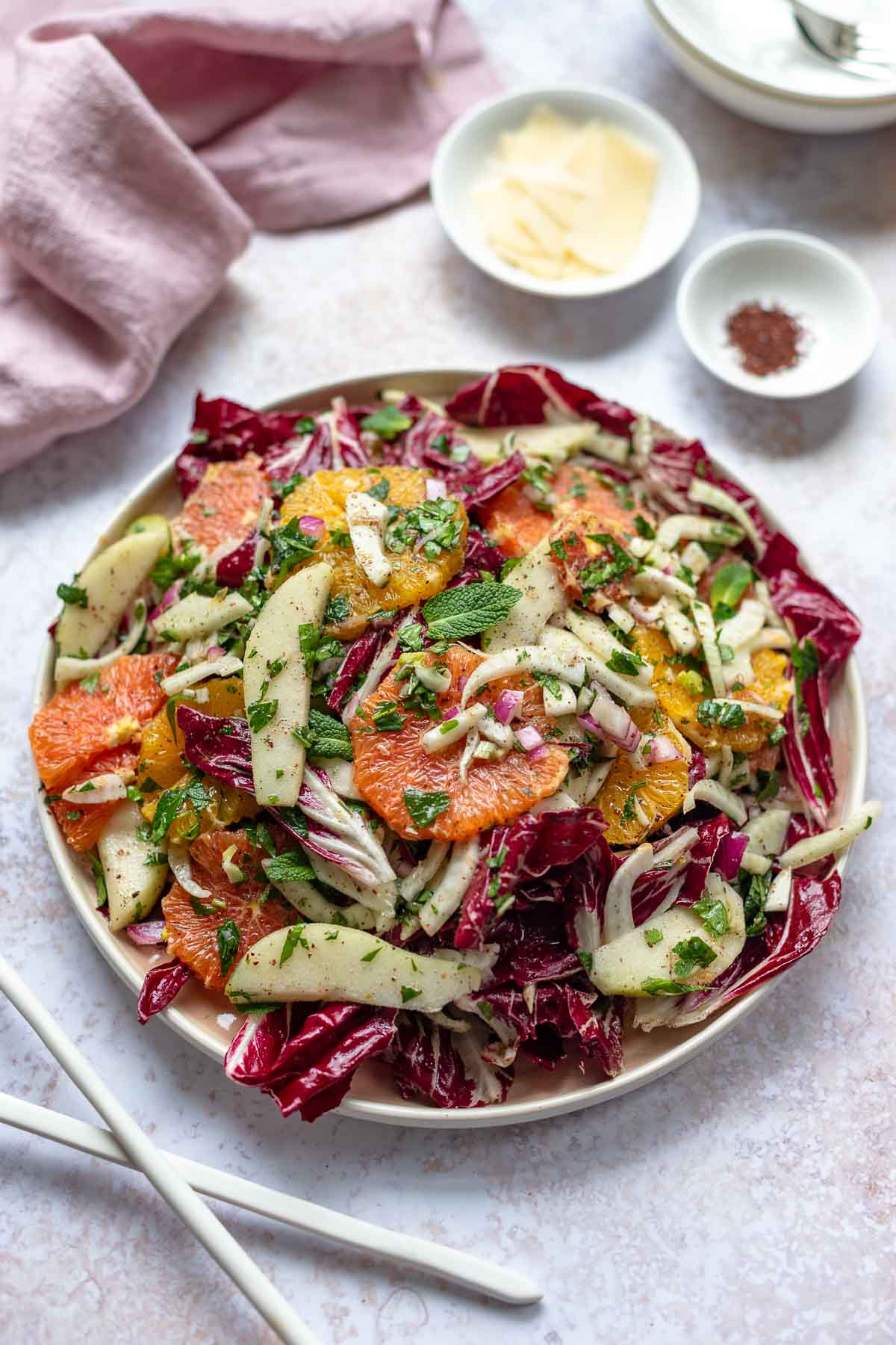 Radicchio and Fennel Salad with Citrus and Pear