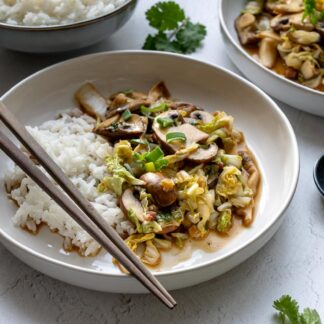 Asiatische Pilzpfanne (Stir-Fry mit Pilzen) Rezept mit Chinakohl