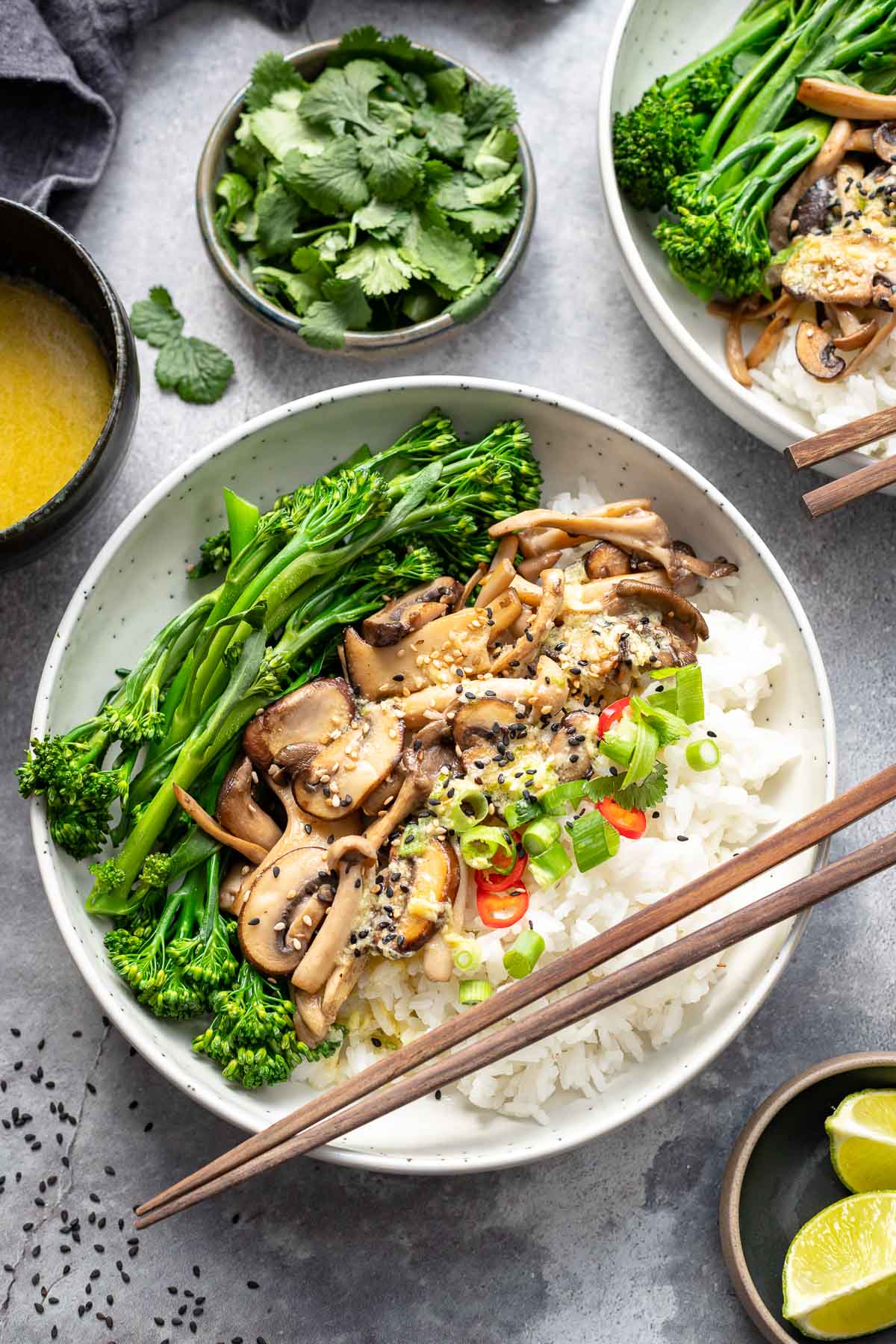 Japanese Mushroom Donburi (Rice Bowl) | Recipe | Elle Republic
