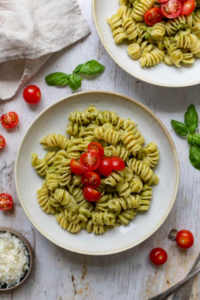 Pasta mit Dicke Bohnen Pesto