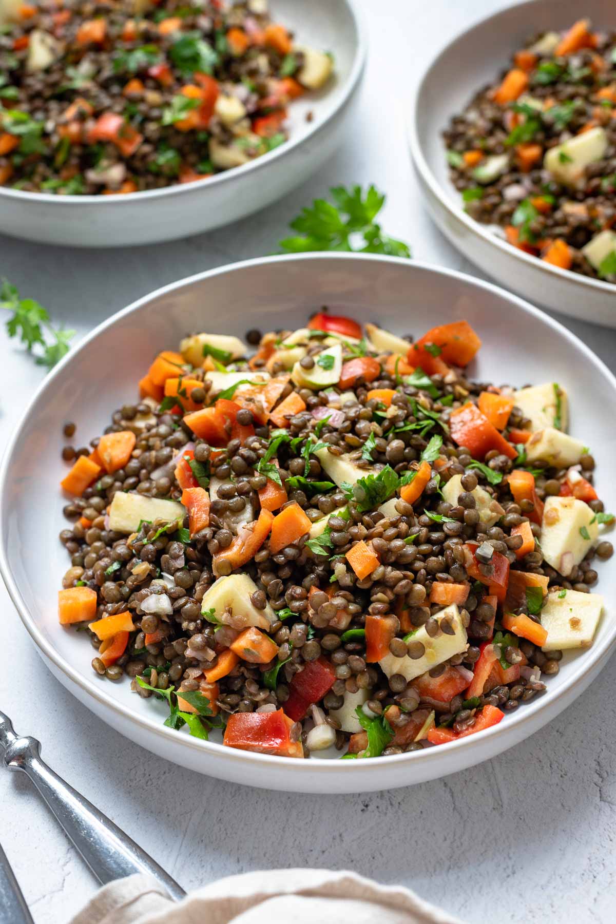 Lentil Salad with Apple & Carrot Recipe