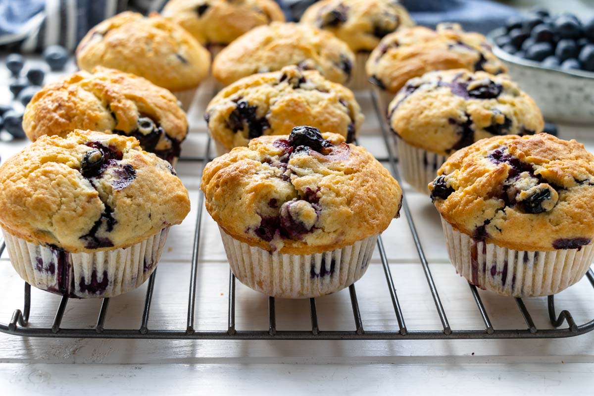 Blaubeermuffins mit Joghurt 