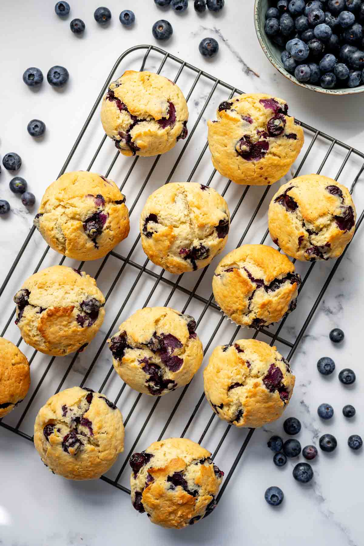 Blueberry Muffins with Yoghurt 