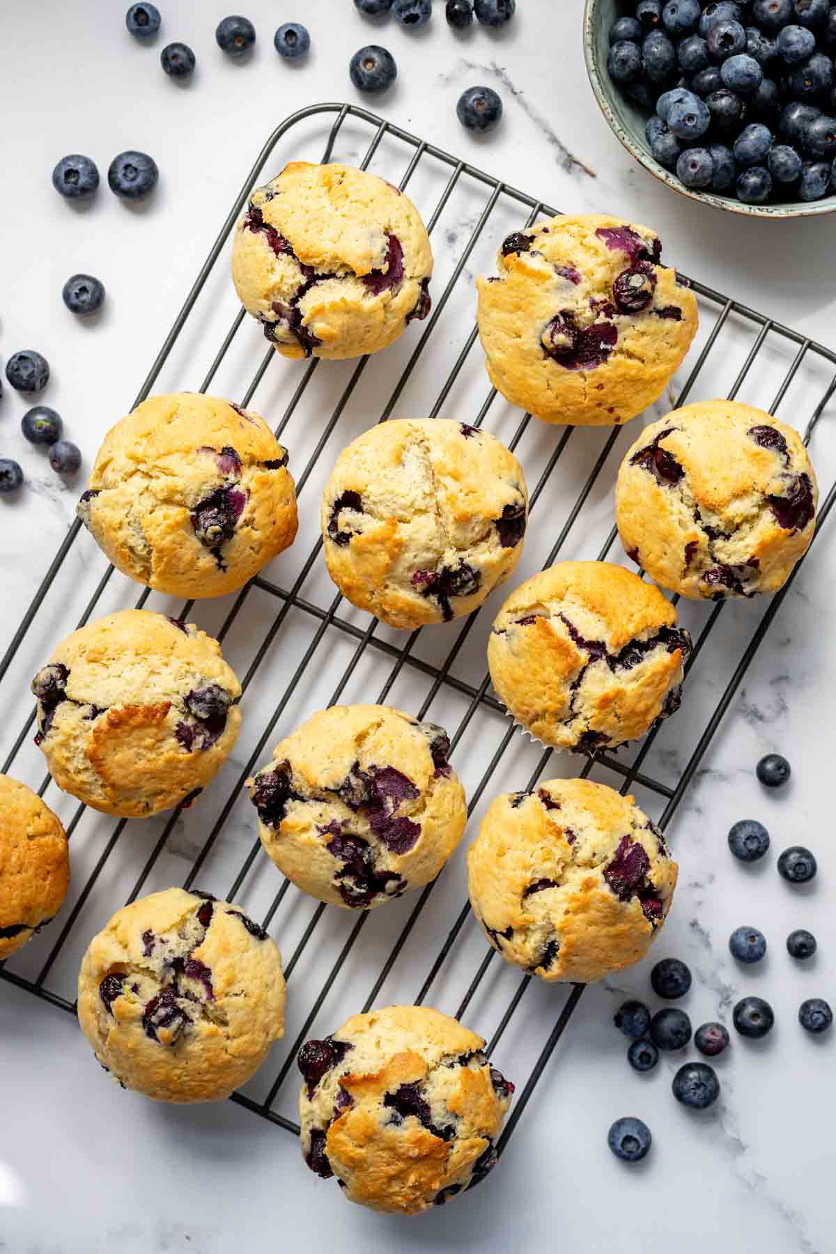 Blaubeermuffins mit Joghurt 